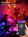 Music Sync Smart RGB Fairy String Lights 33ft