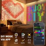 Smart Music Sync LED Curtain Lights with Remote