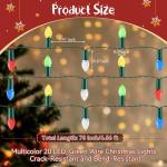 Mini Multicolor C7 LED Christmas Lights for Trees