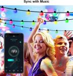 Hoofun Music Sync LED String Lights, 33ft