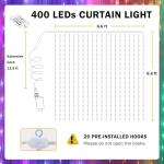 Smart Music Sync LED Curtain Lights with Remote