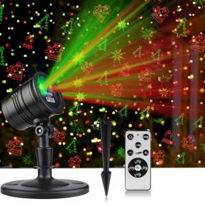 Laser Christmas Projector Lights with 5 Patterns