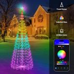 8FT Smart Christmas Cone Lights with Music Sync