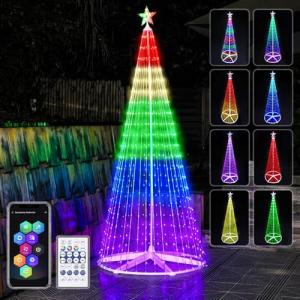 7.5ft Music-Sync Cone Tree Lights with Remote