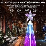 7.5ft Music-Sync Cone Tree Lights with Remote