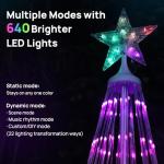 7.5ft Music-Sync Cone Tree Lights with Remote