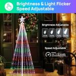 7.5ft Music-Sync Cone Tree Lights with Remote