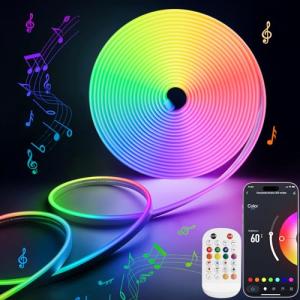 Music Sync LED Strip Lights - 16.4Ft RGB