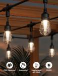 Smart Outdoor Music Sync String Lights, 123Ft