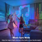 Smart RGB Music Sync Curtain Lights with Remote