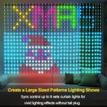 Smart RGB Music Sync Curtain Lights with Remote