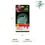 9 ft Green 9-Outlet Extension Cord for Lights