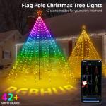Music-Sync LED Christmas String Lights with Remote