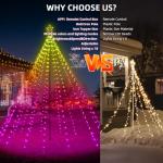 Music-Sync LED Christmas String Lights with Remote
