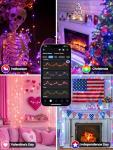 Color Changing Music Sync Christmas Lights, 66FT 200LED