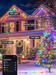 Color Changing Music Sync Christmas Lights, 66FT 200LED