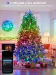 Color Changing Music Sync Christmas Lights, 66FT 200LED