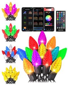 Smart C9 Music Sync Christmas Lights, 50 LED