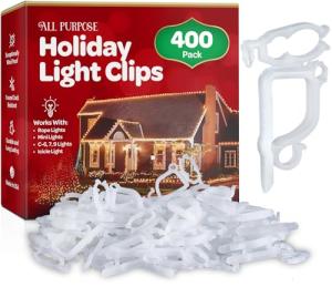 Holiday Light Clips Set for Easy Outdoor Lighting