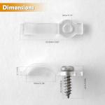 100 Pack Strip Light Mounting Brackets and Clips