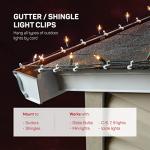 200 Mini Christmas Light Clips for Easy Hanging