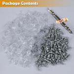 100 Pack Strip Light Mounting Brackets and Clips