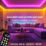 Smart Christmas String Lights, 98FT RGB Music Sync