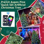 6ft Smart Christmas Tree with Music Sync Lights