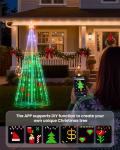 6ft Music Sync LED Christmas Cone Tree Lights