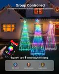 6ft Music Sync LED Christmas Cone Tree Lights