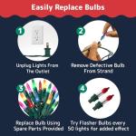 50 Ct. Multi-Color Twinkling Christmas Lights