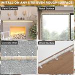 100 Pack Strip Light Mounting Brackets and Clips