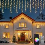 RGB Smart Programmable LED Icicle Lights for Music