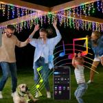 RGB Smart Programmable LED Icicle Lights for Music