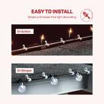 200 Mini Christmas Light Clips for Easy Hanging
