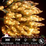 300 LED Music Christmas Lights with 25 Songs