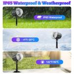 RGBW Ocean Wave Christmas Light Projector with Remote