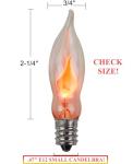 Flicker Flame Light Bulbs - Synchronized to Music