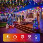 400 LED Icicle Lights with Music Sync Remote