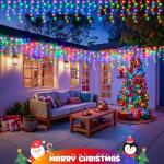 400 LED Icicle Lights with Music Sync Remote