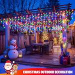 400 LED Icicle Lights with Music Sync Remote