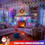 400 LED Icicle Lights with Music Sync Remote