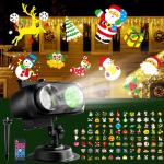 JACKYLED 2-in-1 Christmas Projector Light with Remote