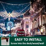 Rope Light Clips with Screws for Outdoor Setup