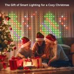 Color Changing Music Sync Curtain Lights, 441 LEDs