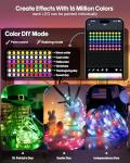 RGB Music Sync Fairy String Lights, 33Ft