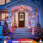 Solar Christmas Lights - 400LED Multi-Color Set