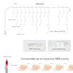 Multicolor Icicle Christmas Lights with Music Sync