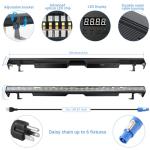 Synchronized Music Light Bar with 448 RGBWA LEDs