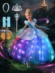 Musical Princess Costume with LED Lights and Accessories